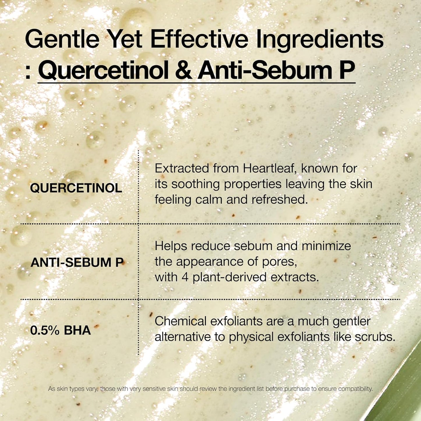 Heartleaf Quercetinol Pore Deep Cleansing Foam, Facial Cleanser, for Double Cleansing, BHA, Hyaluronic Acid, Glycerin, Face Wash, Blackhead Remover, Korean Skincare, 150Ml/5.07 Fl.Oz.