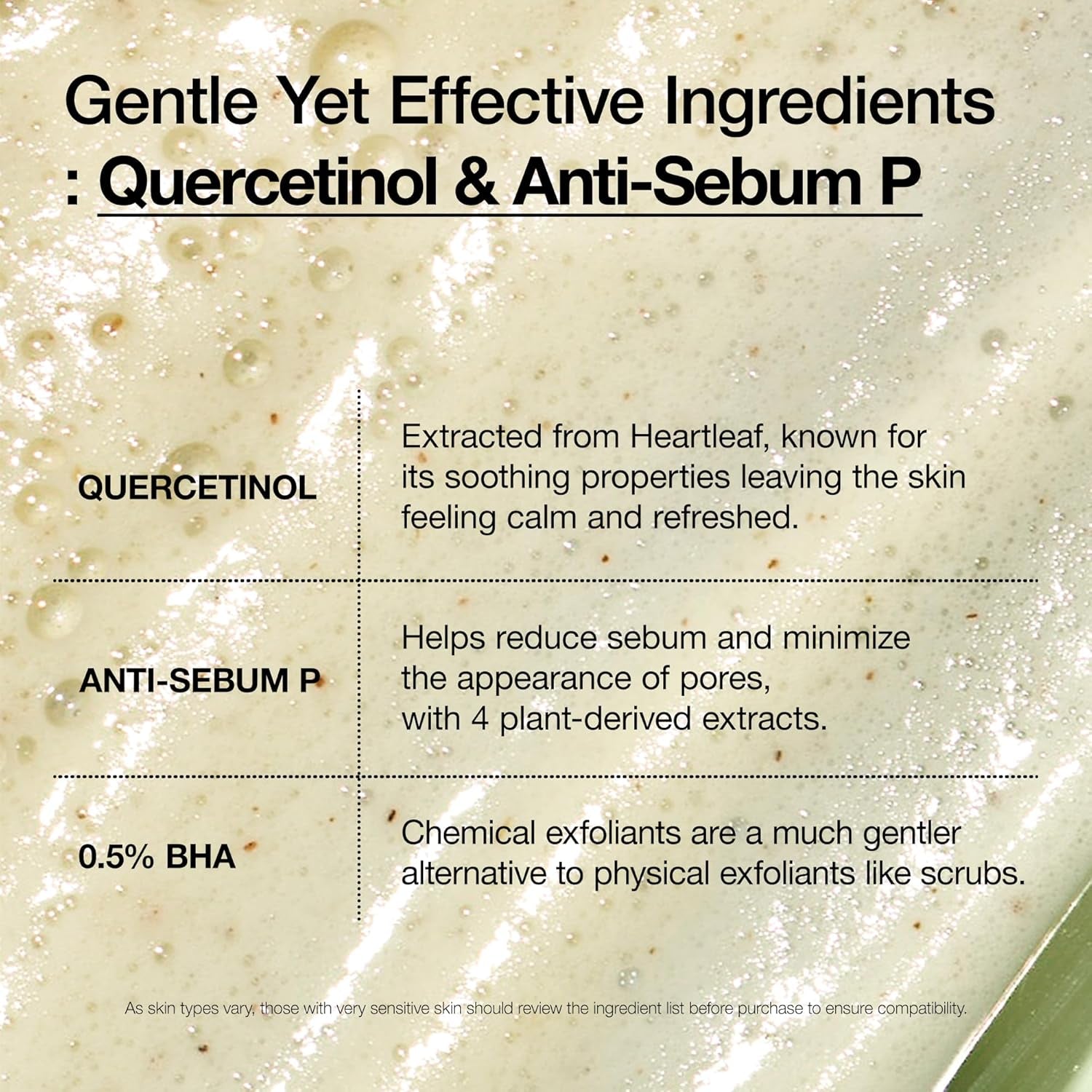 Heartleaf Quercetinol Pore Deep Cleansing Foam, Facial Cleanser, for Double Cleansing, BHA, Hyaluronic Acid, Glycerin, Face Wash, Blackhead Remover, Korean Skincare, 150Ml/5.07 Fl.Oz.