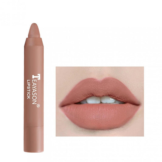Matte Velvet Lipstick Lip Crayon Nourishing Non-Stick Cup Lip Stain Lip Gloss,Long-Lasting Waterproof Lip Stick Lip Makeup for Women (2)