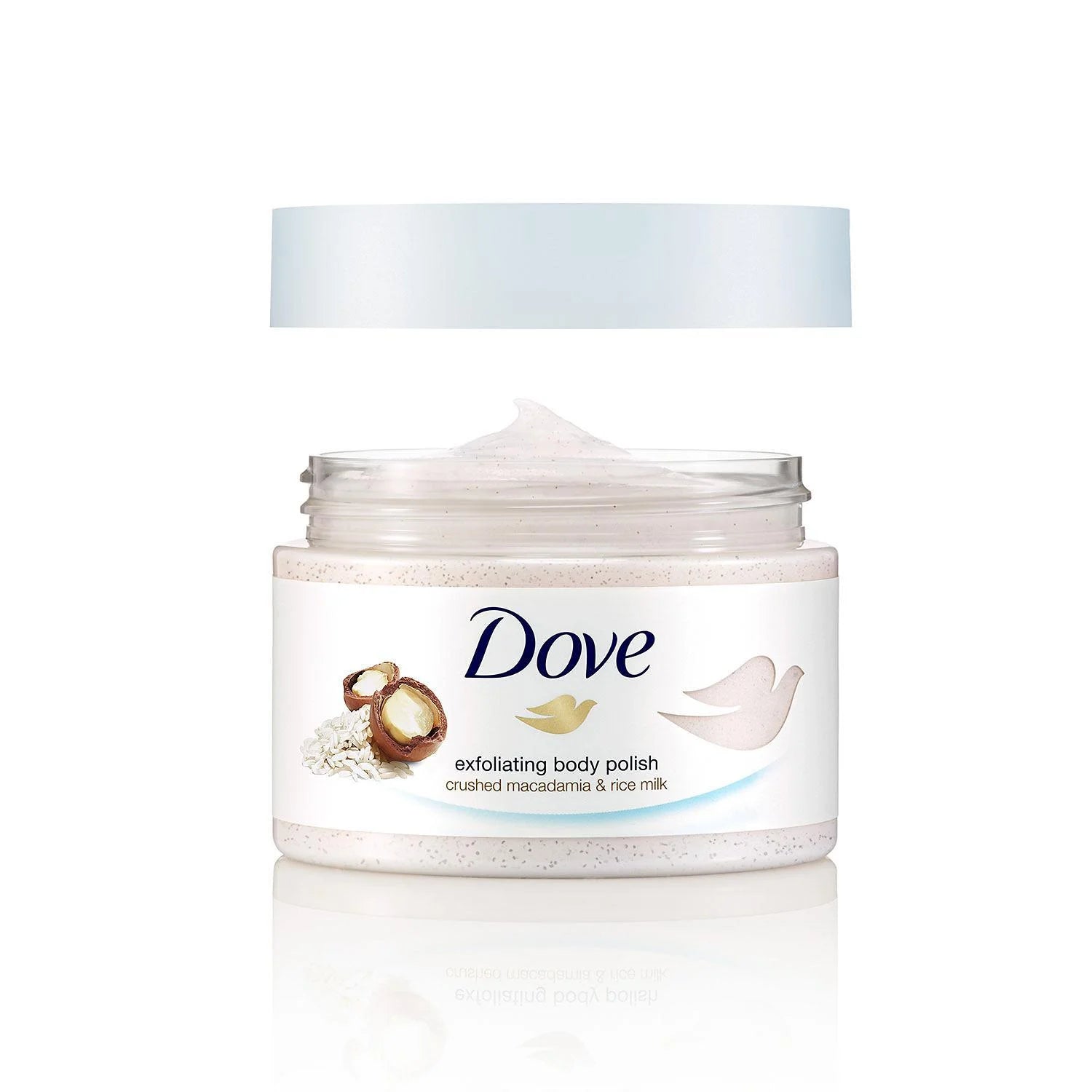 Exfoliant Moderate Body Polish, Crushed Macadamia and Rice Milk, 10.5 Oz (2 Pack) (Bundle)