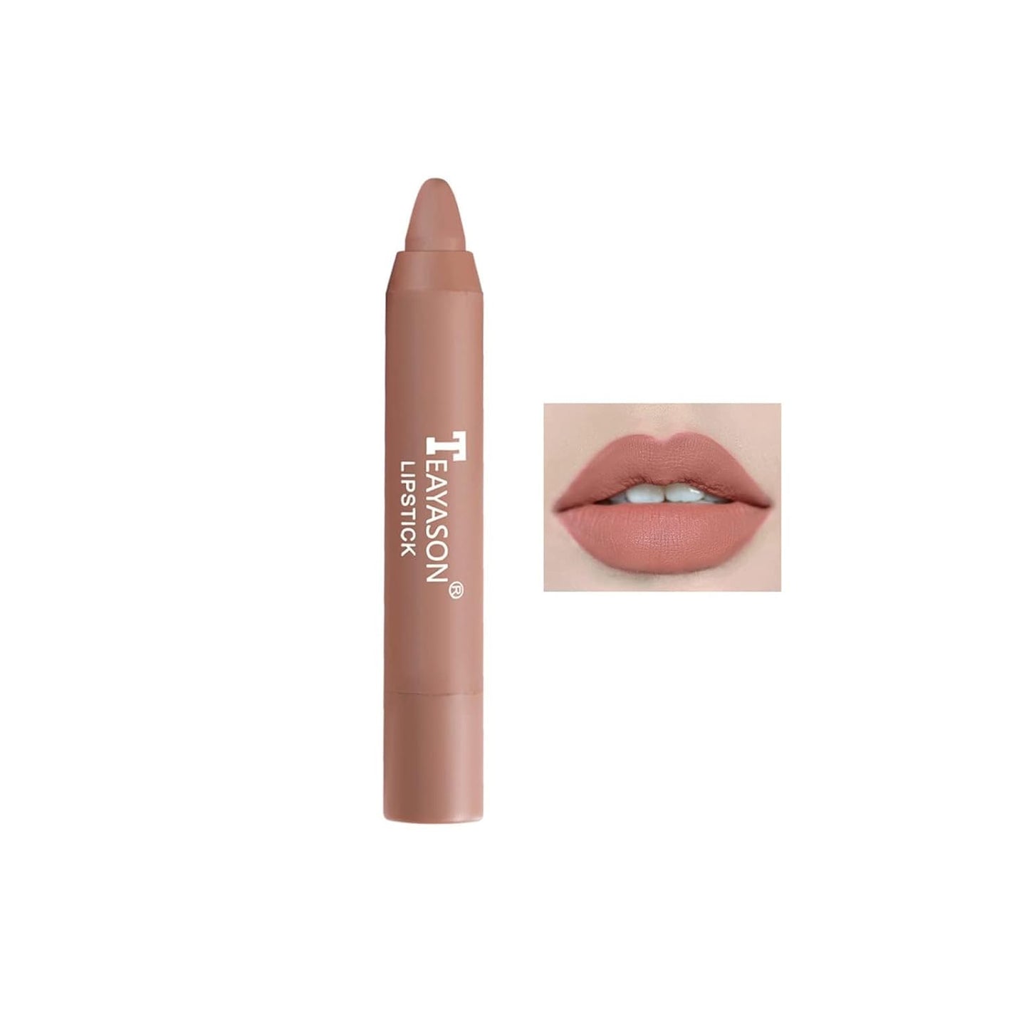Matte Velvet Lipstick Lip Crayon Nourishing Non-Stick Cup Lip Stain Lip Gloss,Long-Lasting Waterproof Lip Stick Lip Makeup for Women (2)