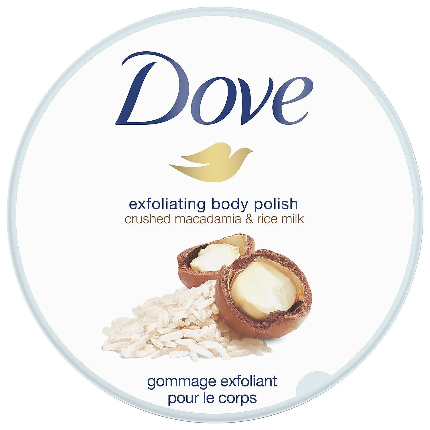 Exfoliant Moderate Body Polish, Crushed Macadamia and Rice Milk, 10.5 Oz (2 Pack) (Bundle)