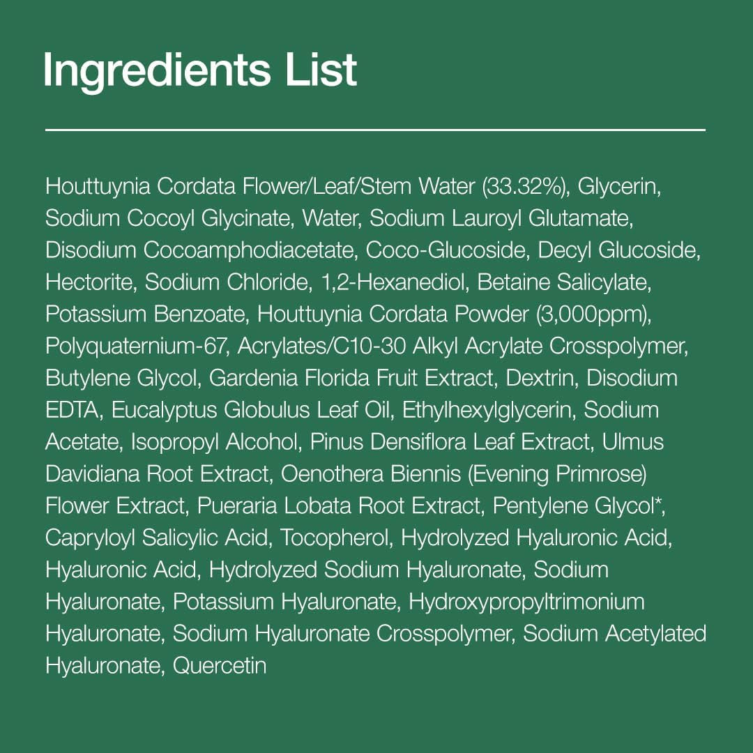 Heartleaf Quercetinol Pore Deep Cleansing Foam, Facial Cleanser, for Double Cleansing, BHA, Hyaluronic Acid, Glycerin, Face Wash, Blackhead Remover, Korean Skincare, 150Ml/5.07 Fl.Oz.